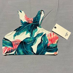 NWT Billabong Retro Palms Scuba Swimwear Top